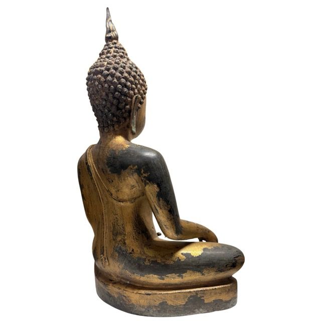 Buddha-Statue aus Bronze im klassischen thailändischen Stil