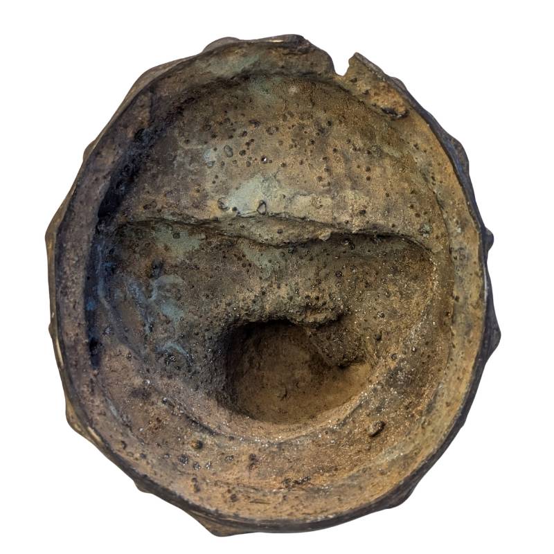 Tibetische Buddha-Statue aus Bronze, geeignet für einen Museumskontext