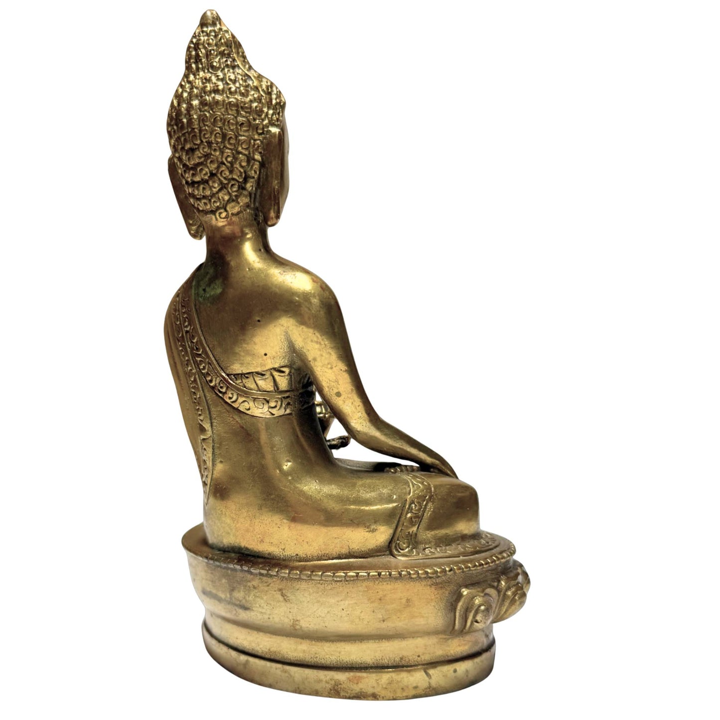 Bronzene Buddha-Statue als Symbol für Erleuchtung, Schutz und klares Denken