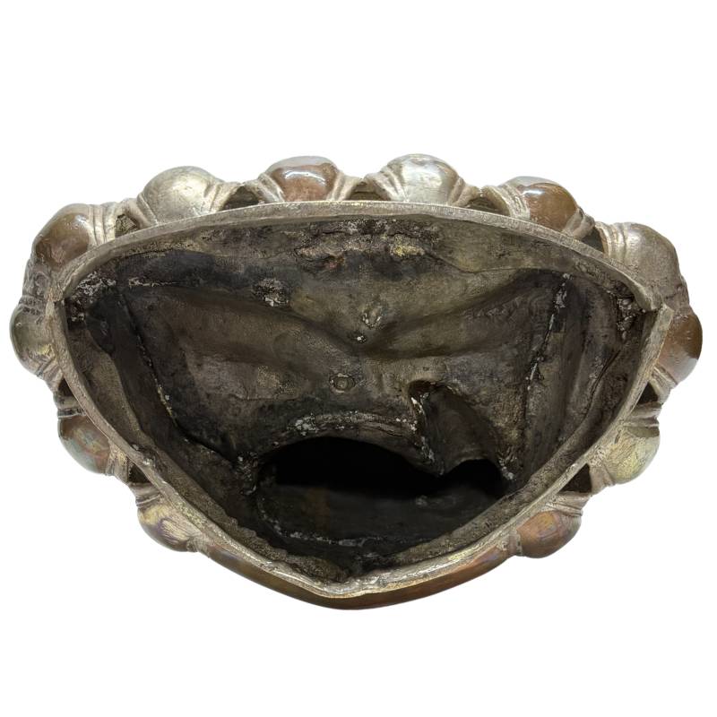 Buddha-Statue aus Bronze, Bhumisparsha-Mudra, dekoratives spirituelles Objekt