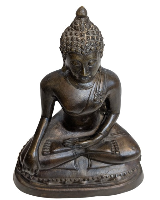 Antike Buddha-Statue aus Bronze aus Thailand