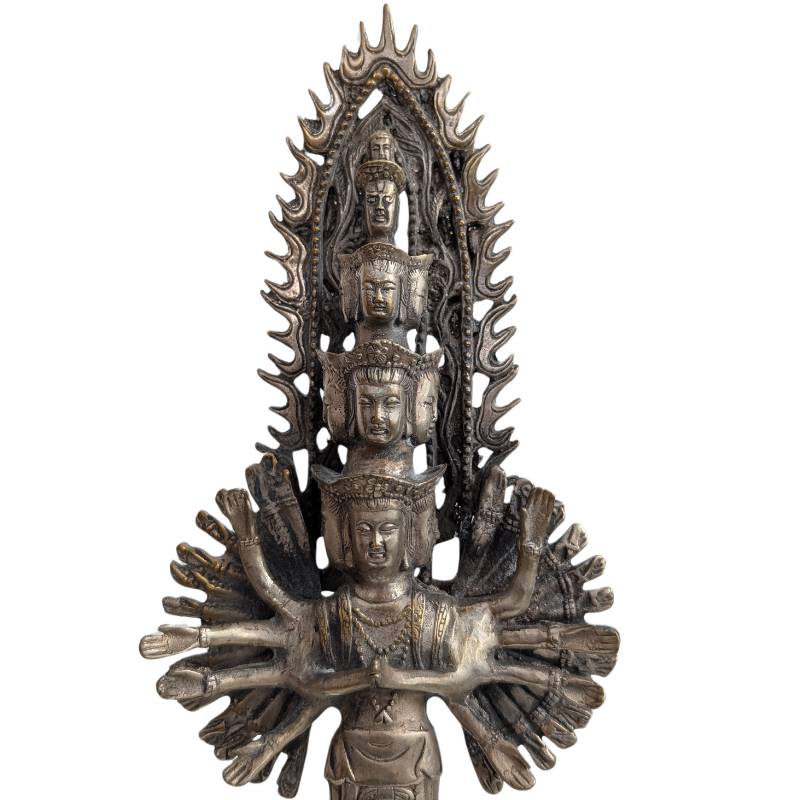 Bronze Guanyin Avalokiteshvara aus China, Qing-Zeit