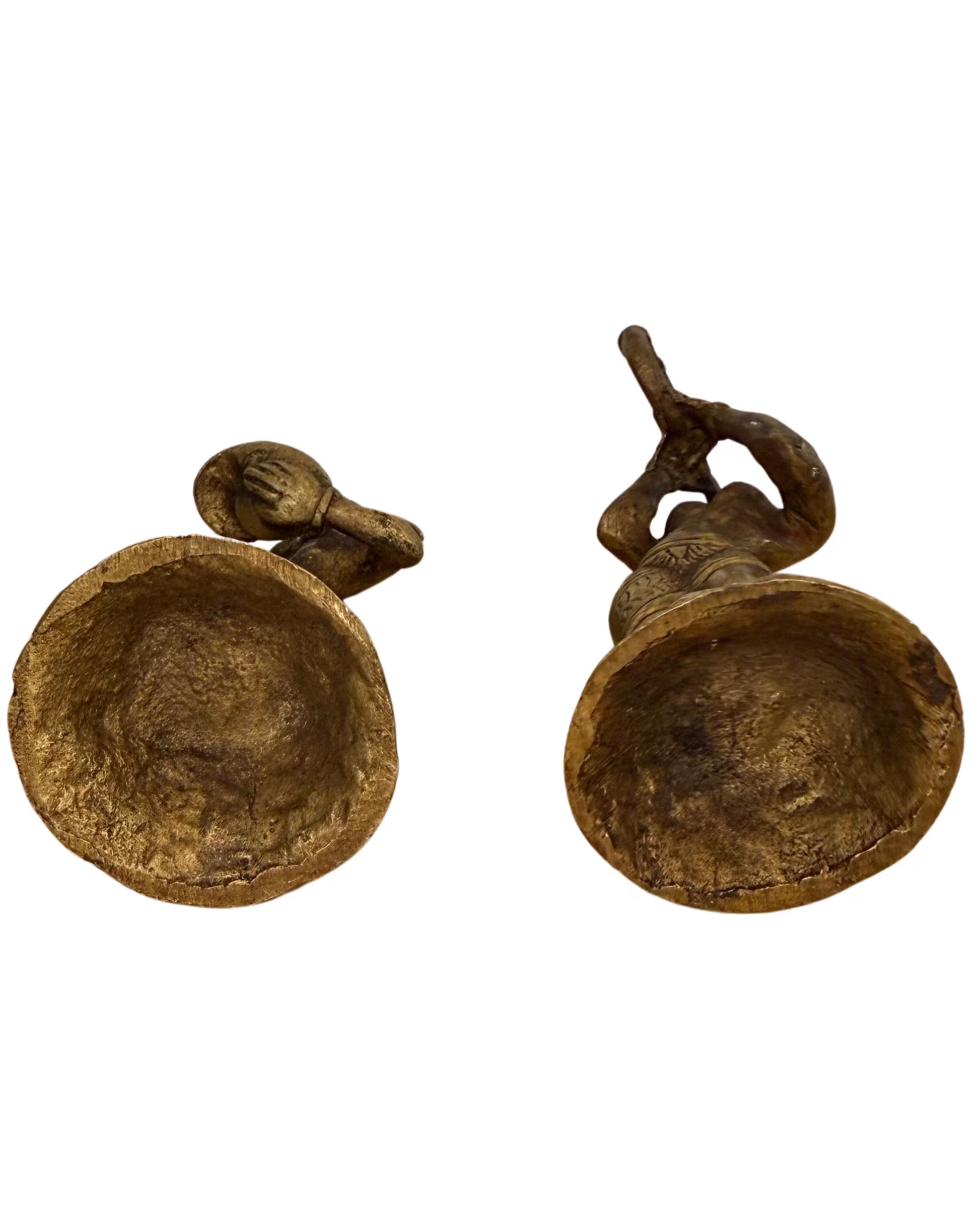 Hinduistische Bronzefiguren, Set zur Altardekoration, spirituelles Objekt