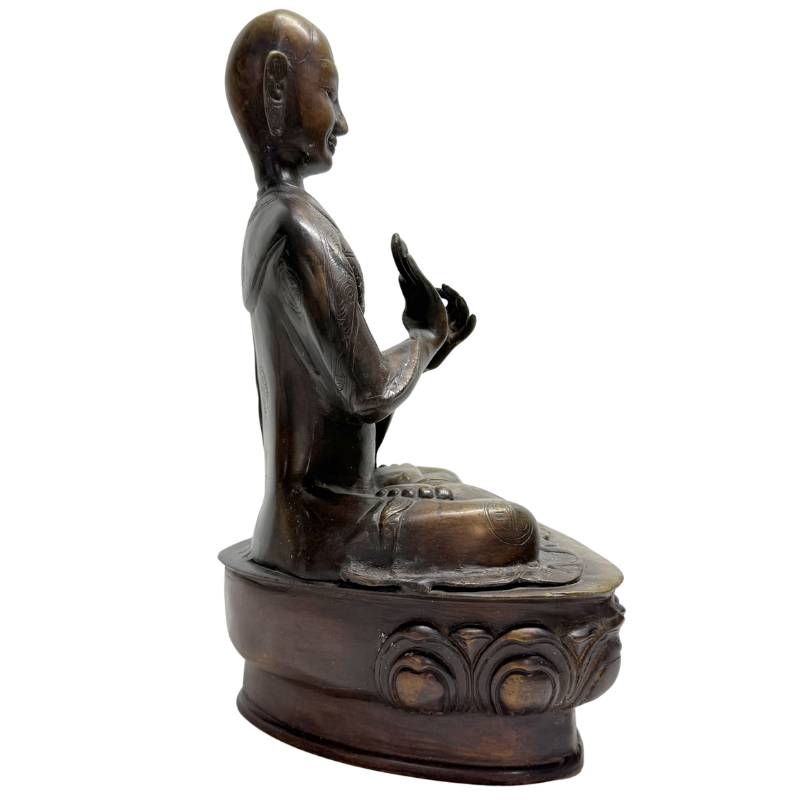 Bronzene Lama-Statue aus der Himalaya-Tradition