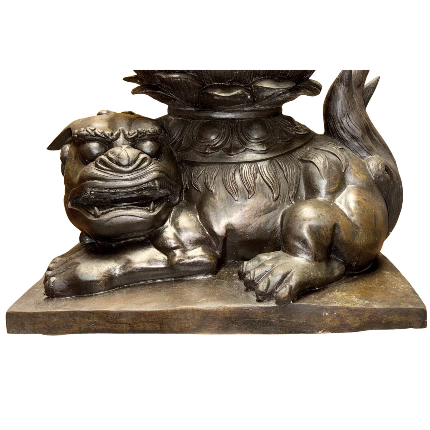 Bronzene Wenshu-Pusa-Statue aus alter niederländischer Galerie-Provenienz und mit hohem Sammlerwert