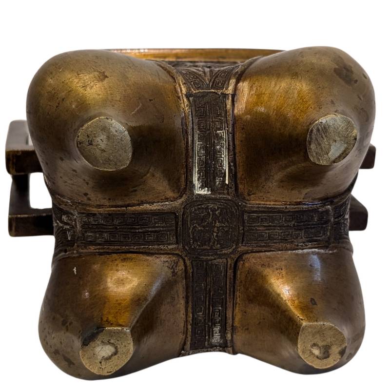 Räuchergefäß aus Bronze aus China, geeignet als Sammlerstück