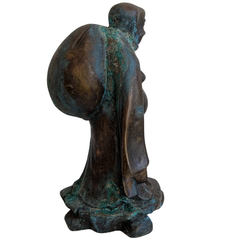 Bronzene Budai-Tempelstatue aus China