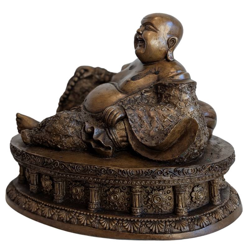 Bronze Budai als chinesisches Symbol für Glück und Wohlstand