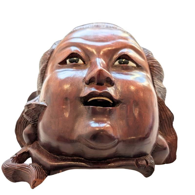 Religiöser Guanyin-Kopf aus Holz aus China