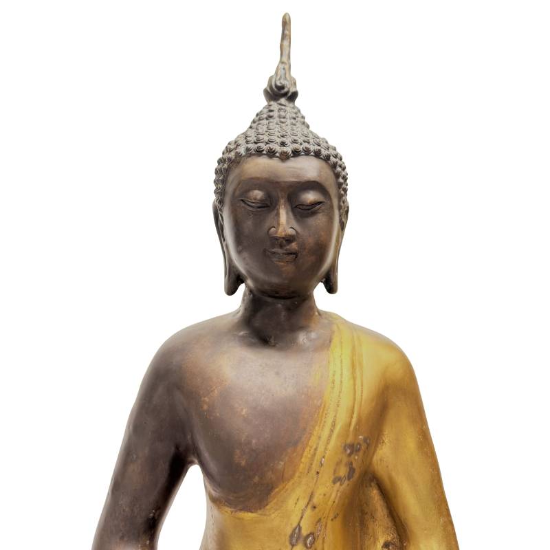 Chinesischer sitzender Buddha aus Bronze in Dhyana Mudra, Yongle-Revival