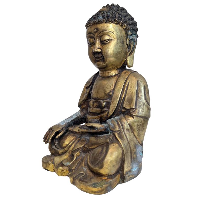 Chinesischer Buddha aus Bronze (Shakyamuni) als Sammlerstück