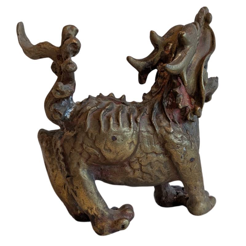 Chinesische Bronze-Foo-Hunde, als Skulpturen ausgeführt