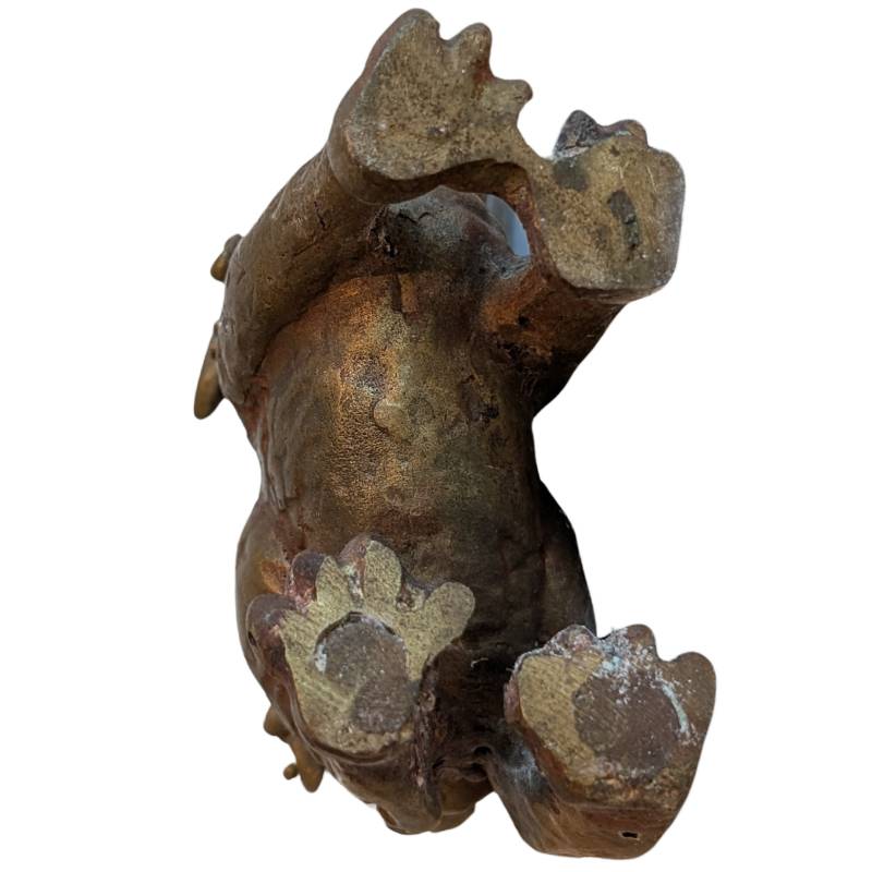 Chinesische Bronze-Foo-Hunde als traditionelle Tierfiguren