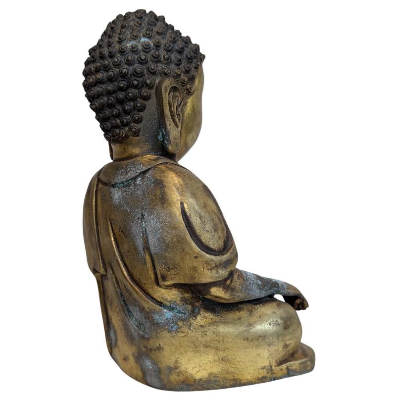 Chinesische Shakyamuni-Buddha-Statue aus Bronze