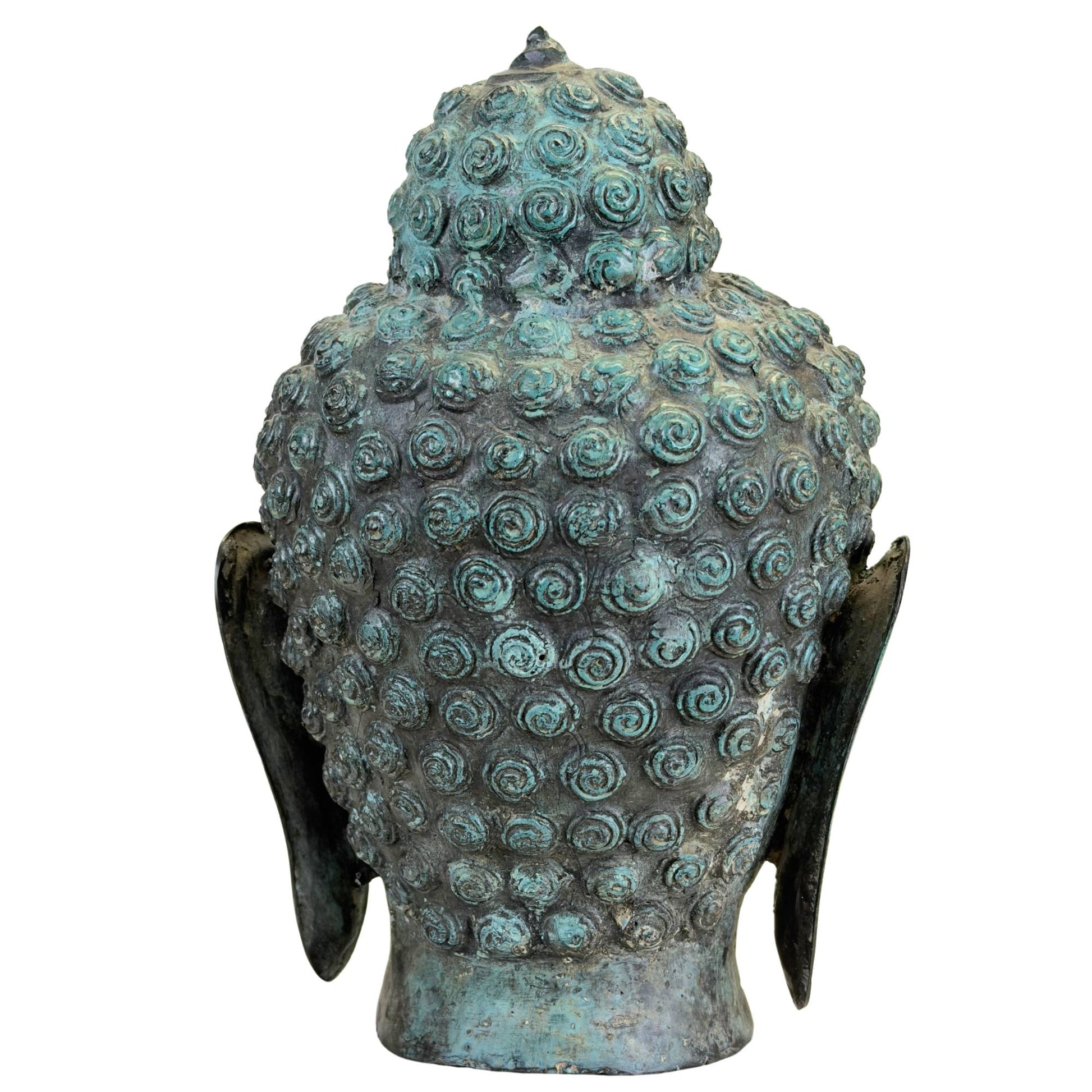 Dekorativer Buddha-Kopf aus Bronze für ein stilvolles Interieur