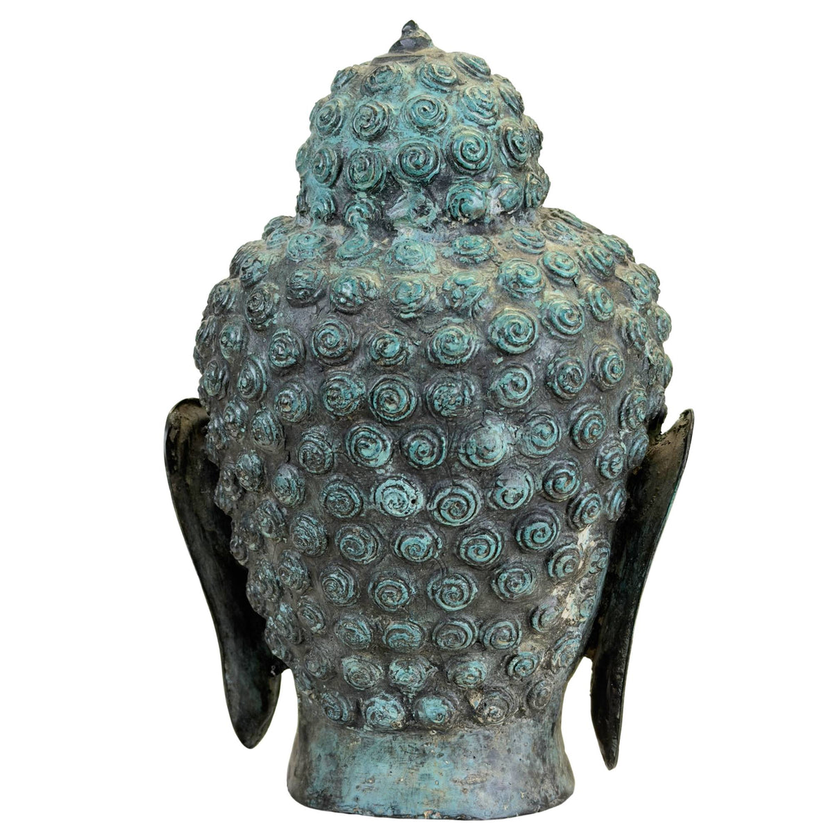 Dekoratives bronzene Buddha‑Kopf für stilvolles Interieur