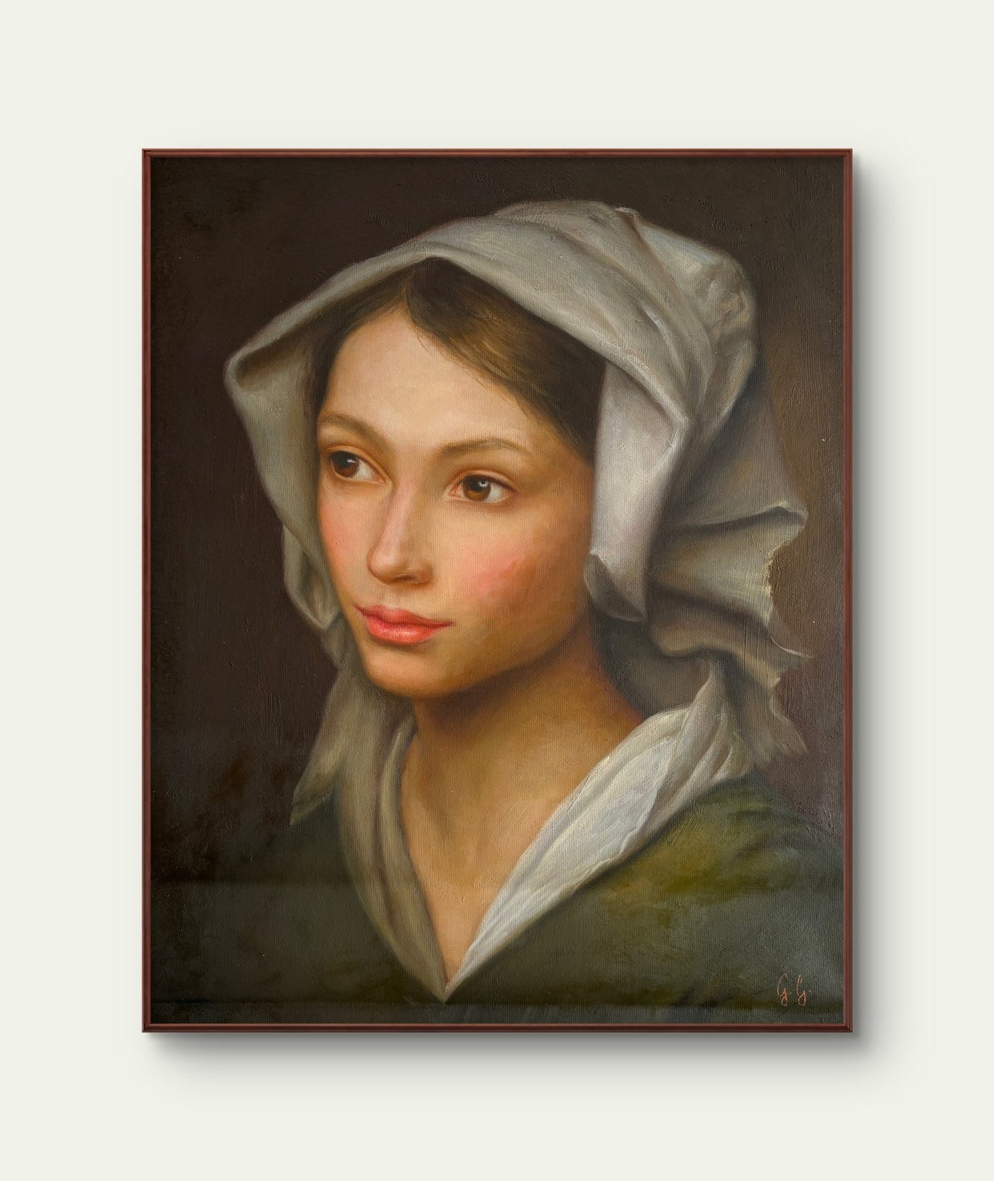 Nahaufnahme der feinen Wiedergabe des Hauttons und der weichen Übergänge im Gesicht.
