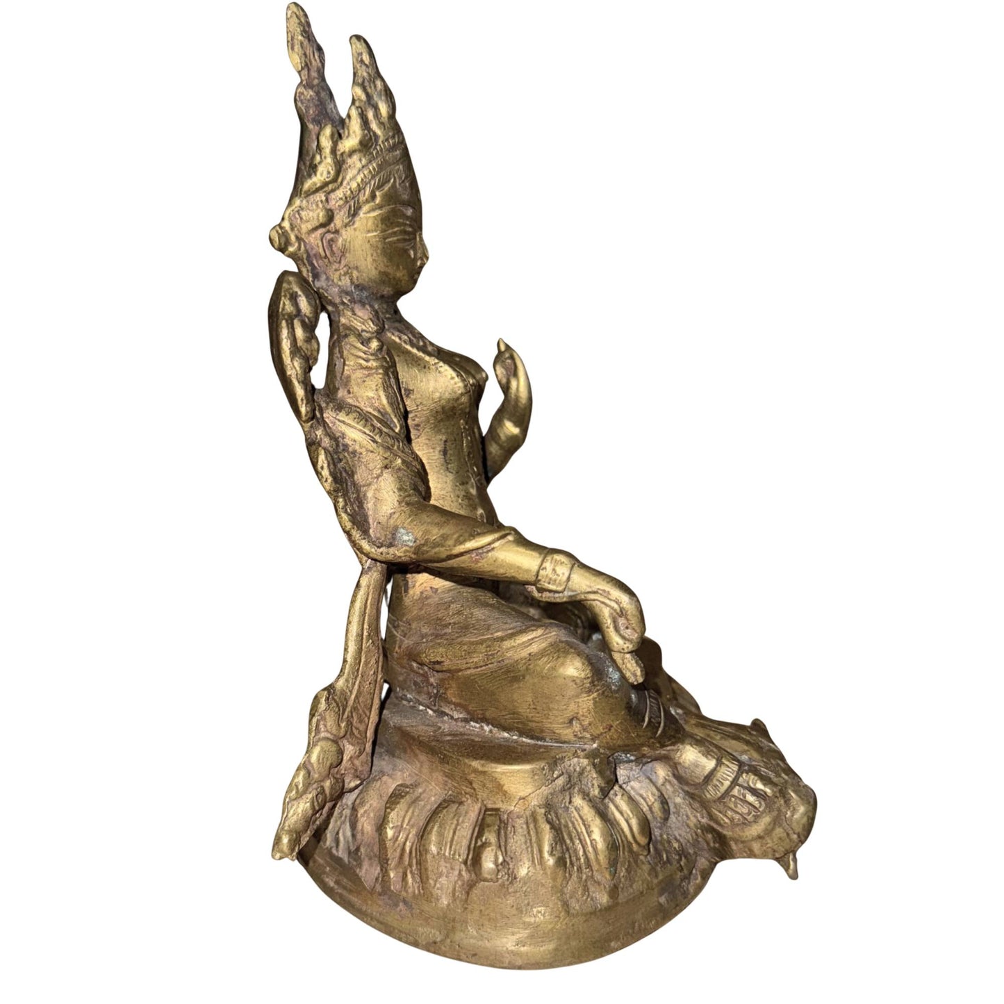 Detail Varada Mudra Grüne Tara aus Metall