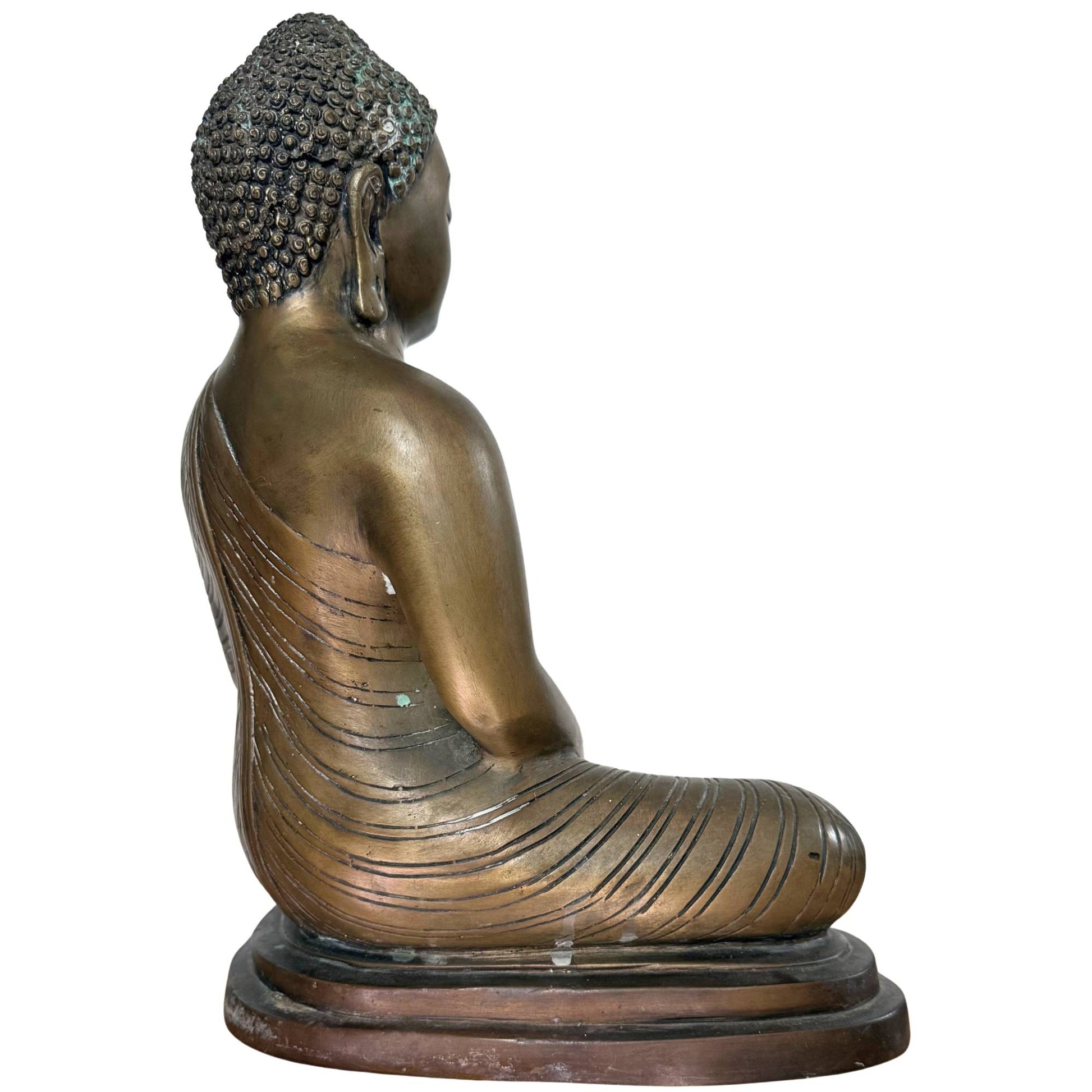 Antike thailändische Bronze, verwendet für tiefe Besinnung und Meditation