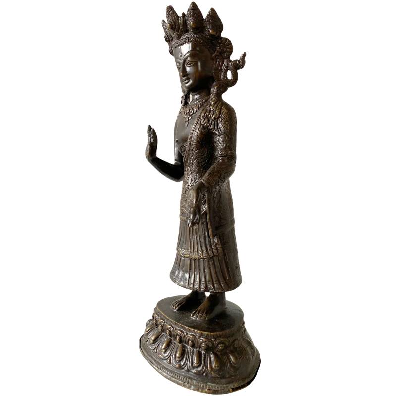 Dipankara-Buddha-Bronzestatue