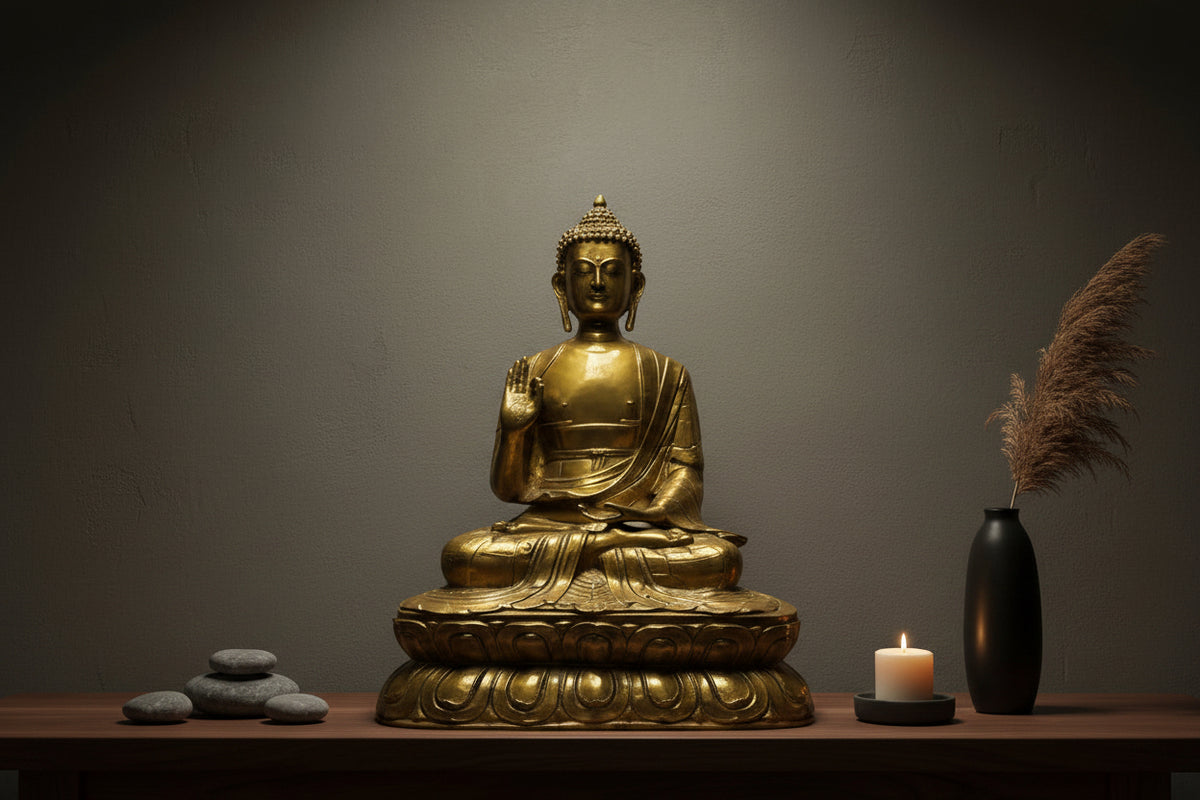 ein echter sehr alter Buddha aus Tibet