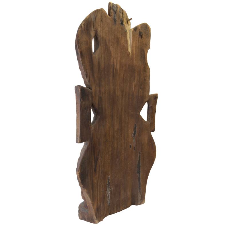 Authentische ethnische Holzschnitzerei aus Afrika mit weiblicher Figur