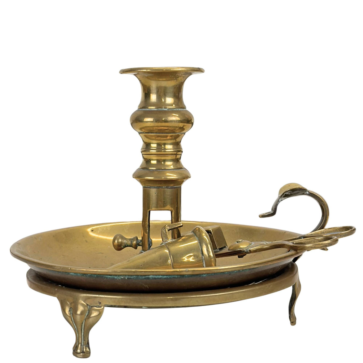 Side view of the classic indoor candlestick, showing the refined design and decorative appearance.