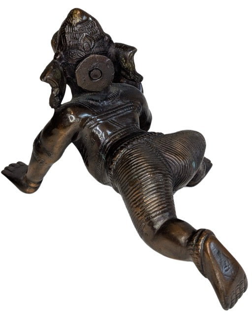 Bronzene Ganesha-Andachtsstatue aus Indien