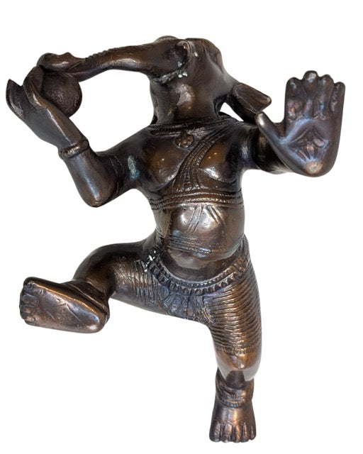 Bronzene Ganesha-Kunstfigur aus Südasien