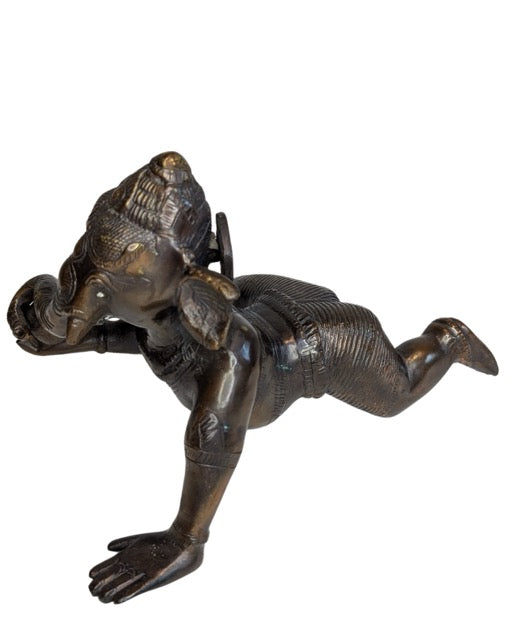 Indische Bronzeskulptur von Ganesha