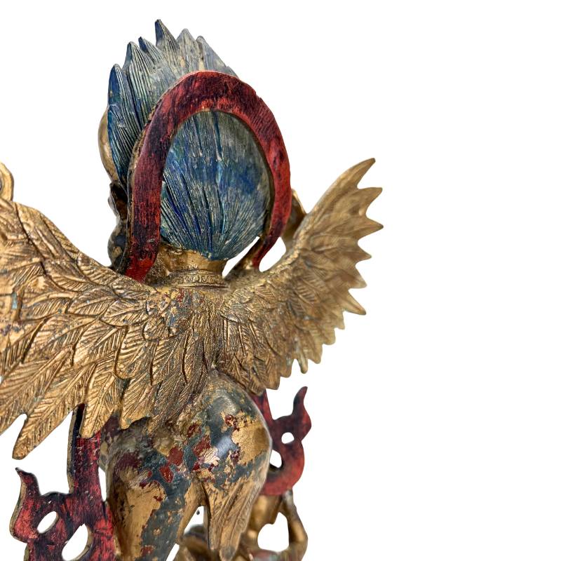 Dynamisch gestaltete Garuda-Figur aus Bronze aus der Himalaya-Tradition