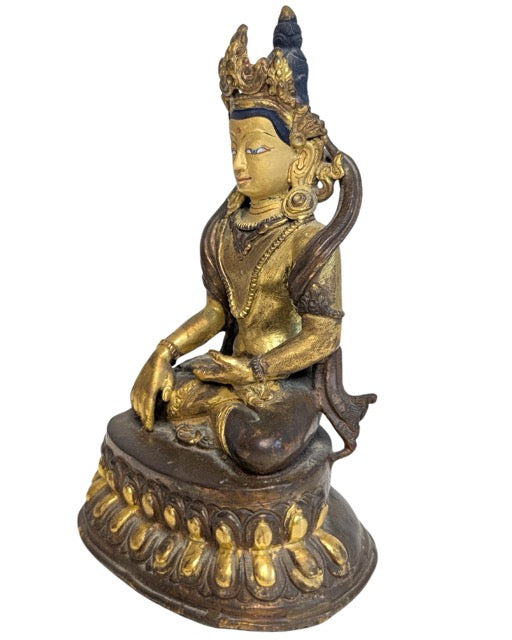 Vajrayana Grüne Tara Bodhisattva Statue aus Bronze