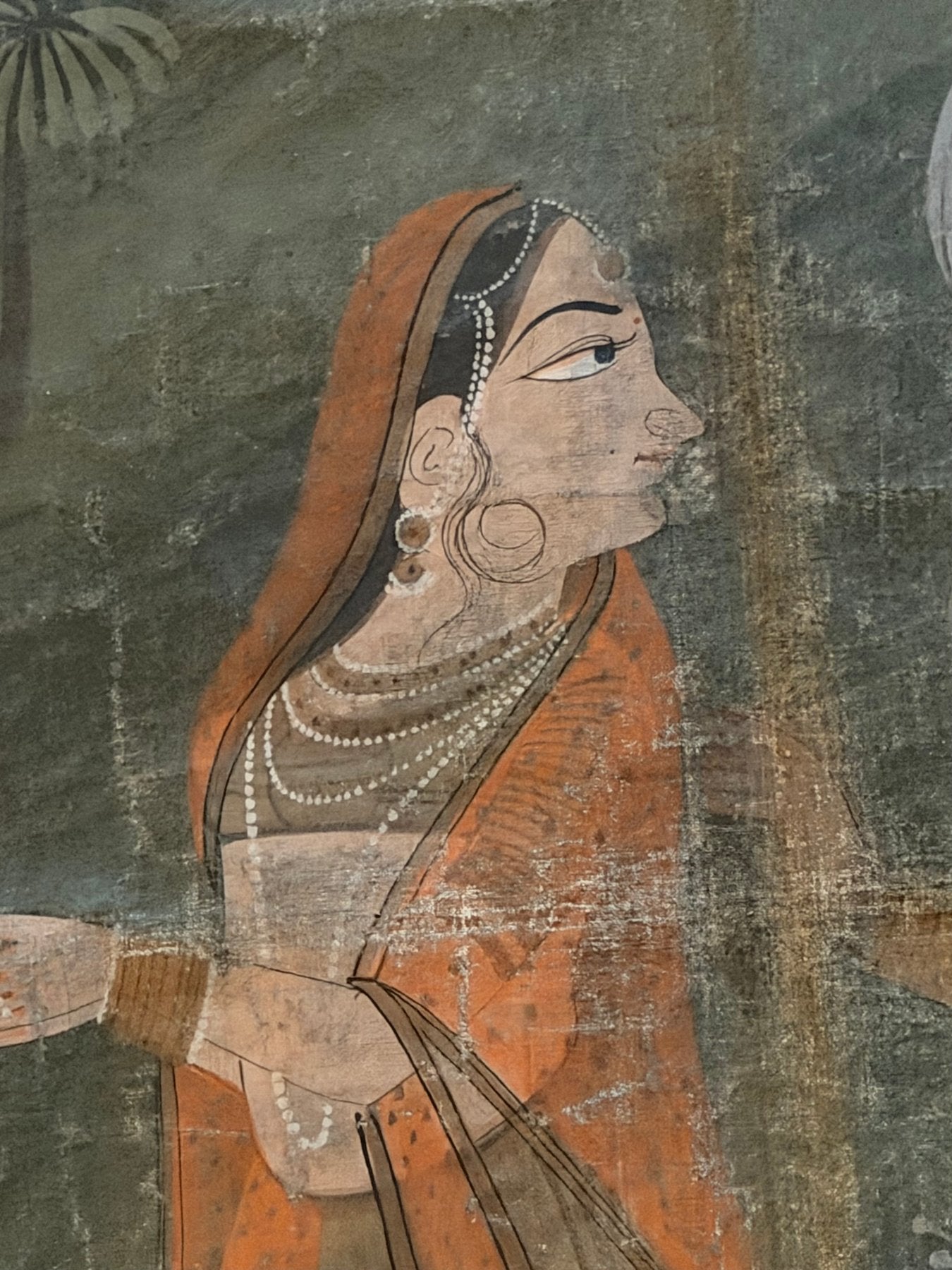 großes Pichwai-Gemälde Krishna-Tempelkunst Indien