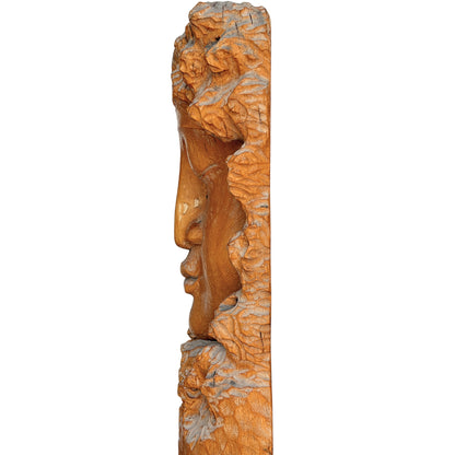 Große Kwan Yin Holz‑Wanddekoration für besonderes Interieur