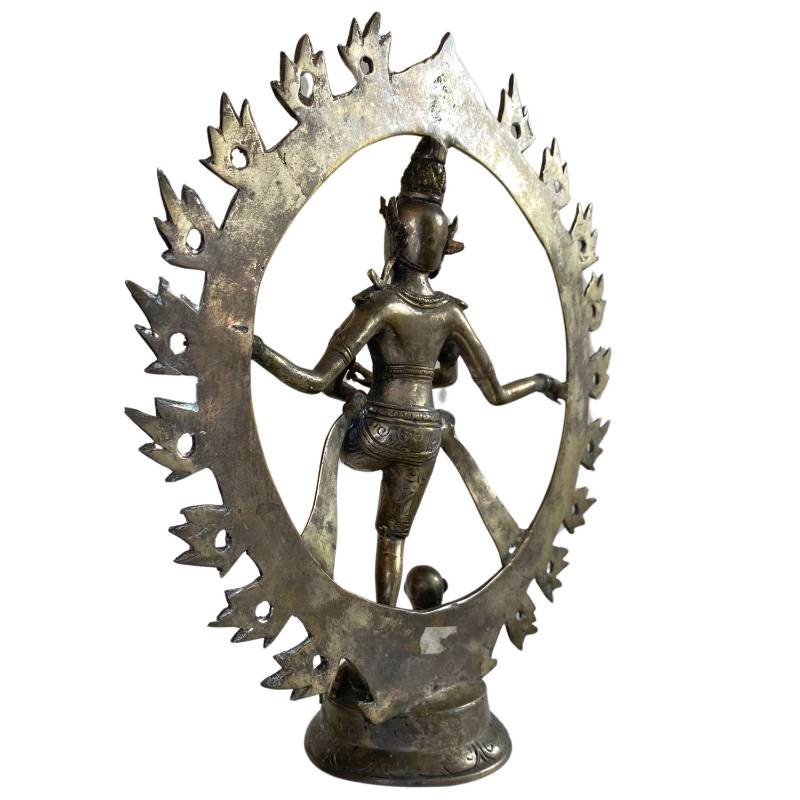 Handgegossene Bronzeskulptur eines Ladakh-Nataraja.