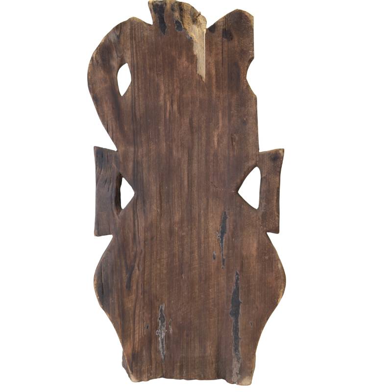 Handgeschnitzte afrikanische Holzstatue mit Stammesaussehen