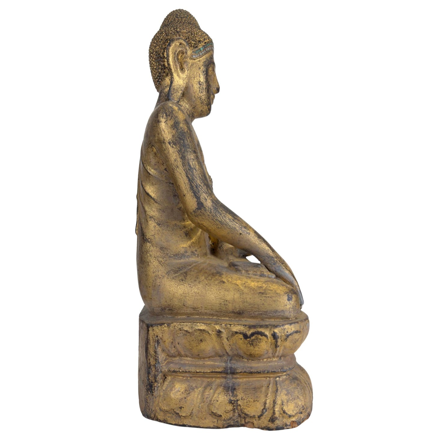 Handgeschnitzter Buddha aus Burma mit spiritueller Ausstrahlung