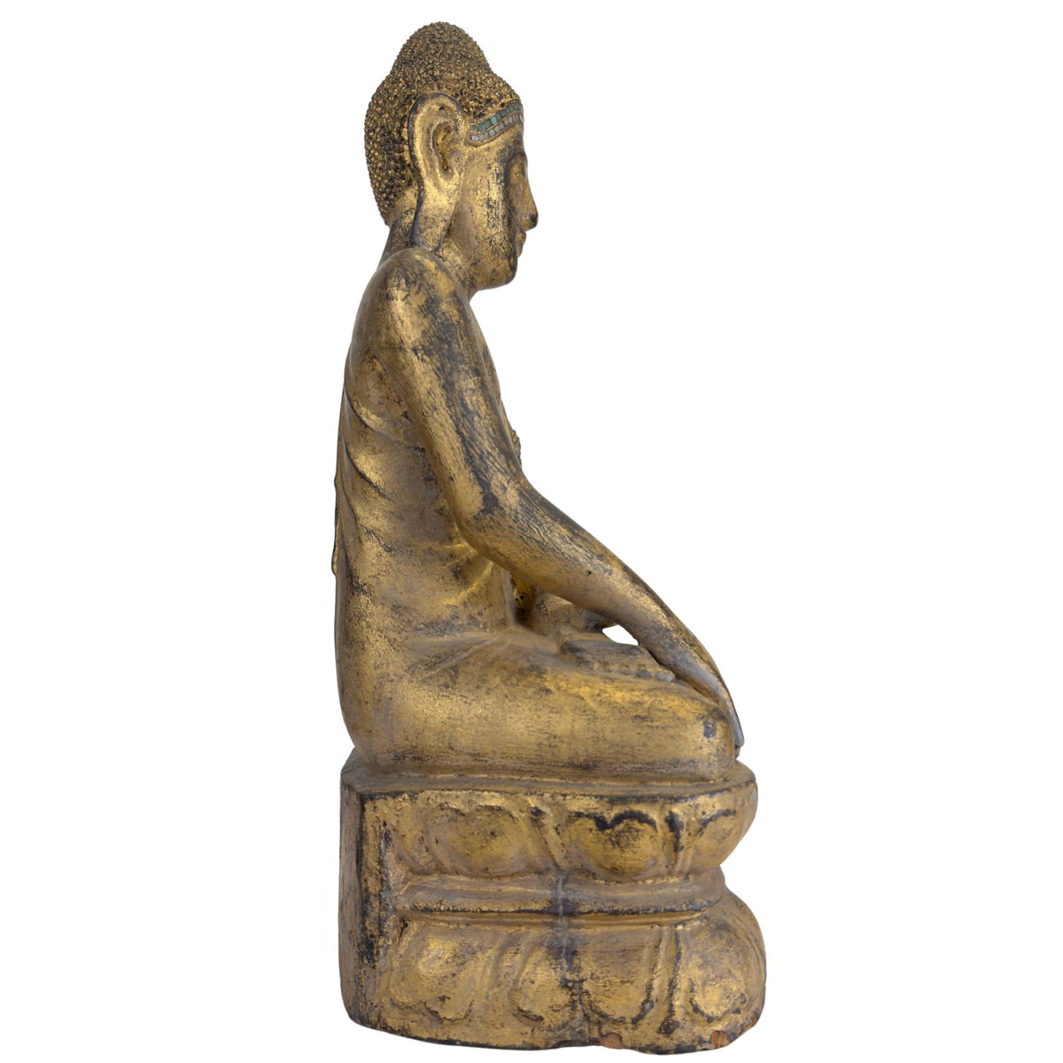Handgeschnitter Buddha aus Birma mit spiritueller Ausstrahlung