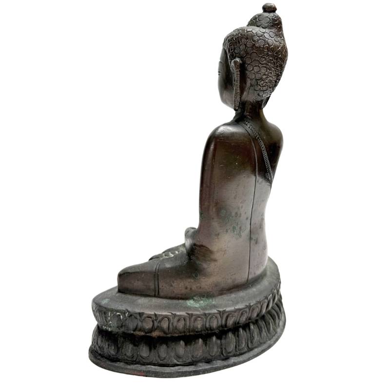 Handgefertigte Buddha-Statue aus Bronze aus der Himalaya-Region