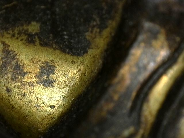 Bronzener Buddha-Kopf aus dem Himalaya