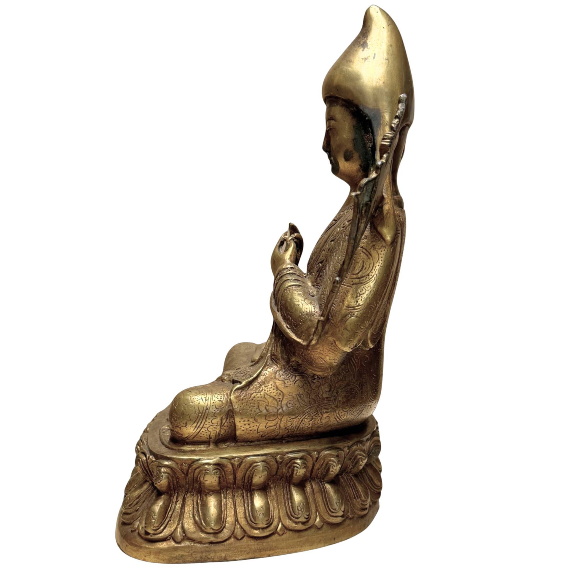 Beispiel für hochwertige buddhistische Kunst aus dem Himalaya, ca. 1930.