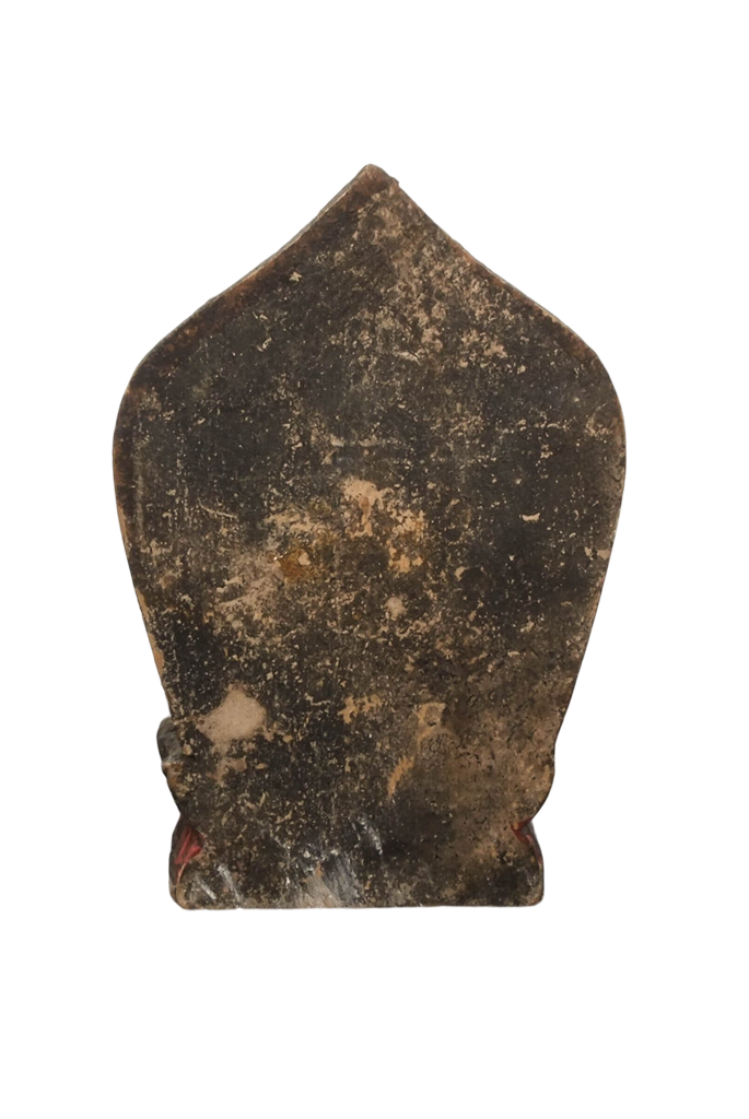 Hölzerne Tara-Statue aus dem Himalaya, 19. Jahrhundert, kleine rituelle Andachtsstatue aus Nepal oder Tibet