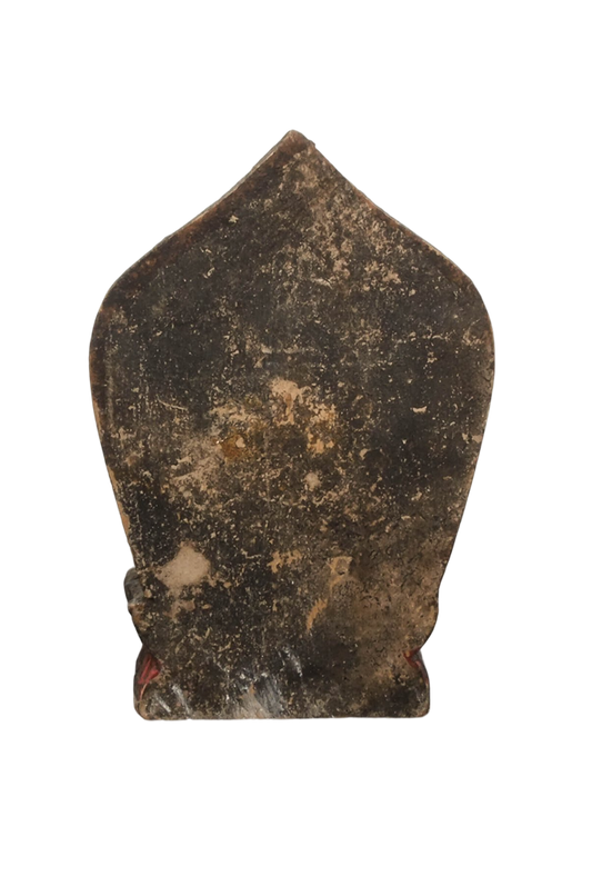 Hölzerne Tara-Statue aus dem Himalaya, 19. Jahrhundert, kleine rituelle Andachtsstatue aus Nepal oder Tibet