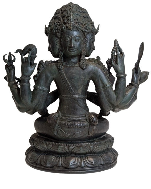 Hinduistische Brahma-Tempelstatue aus Indonesien