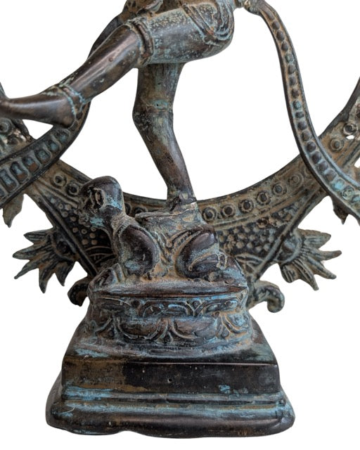 Traditionelle hinduistische Shiva Nataraja-Statue aus Bronze