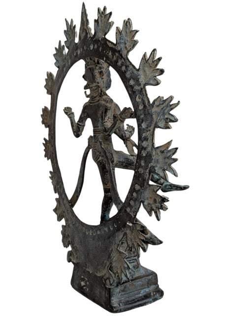 Indonesische Hindu-Shiva-Nataraja-Statue aus Bronze