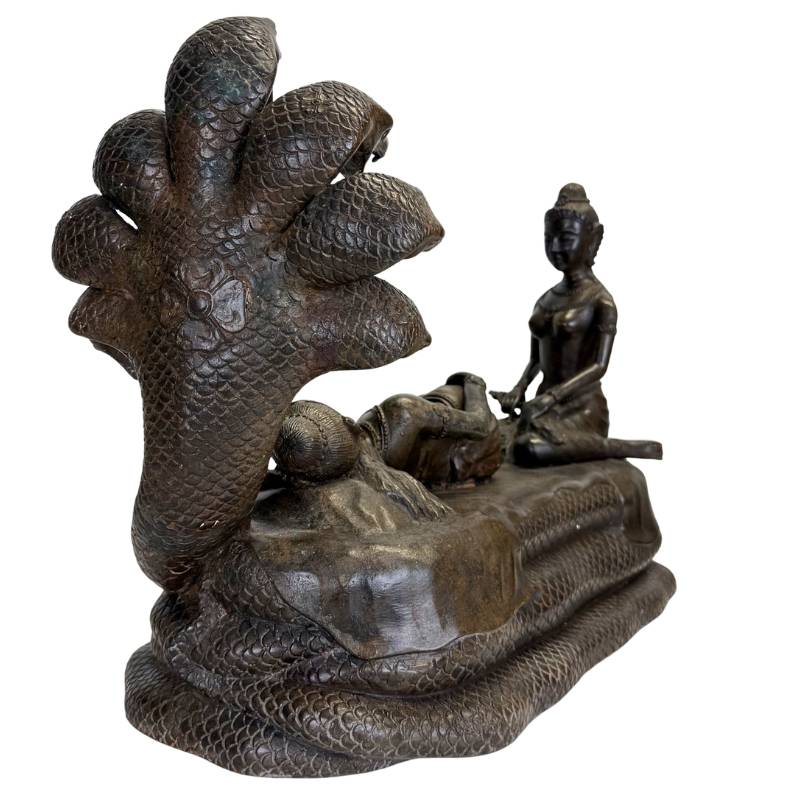 Hindu-Gott Vishnu über den Schlangenkönig Ananta Shesha