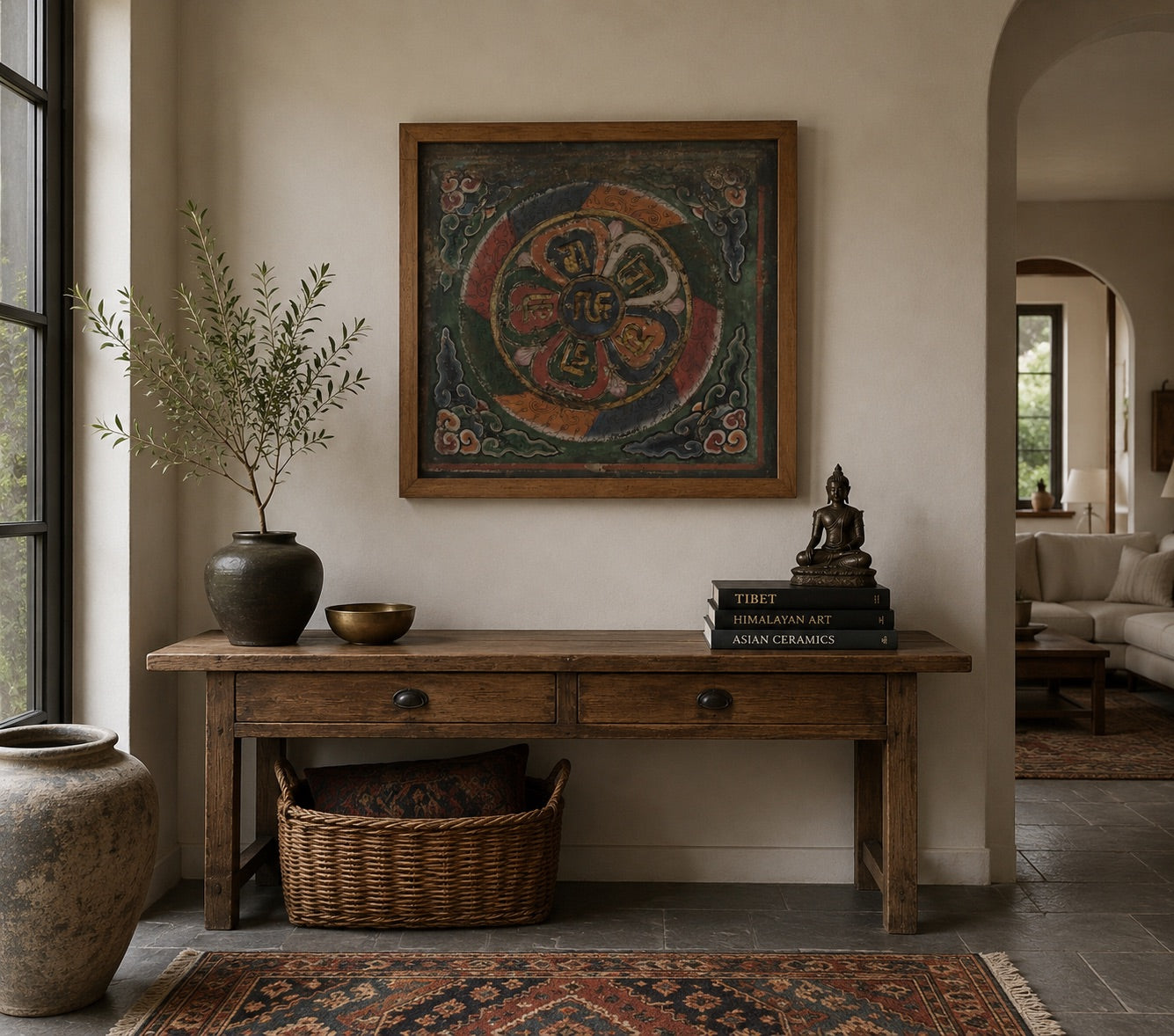 Handgemalte tibetische Thangka-Kunst

