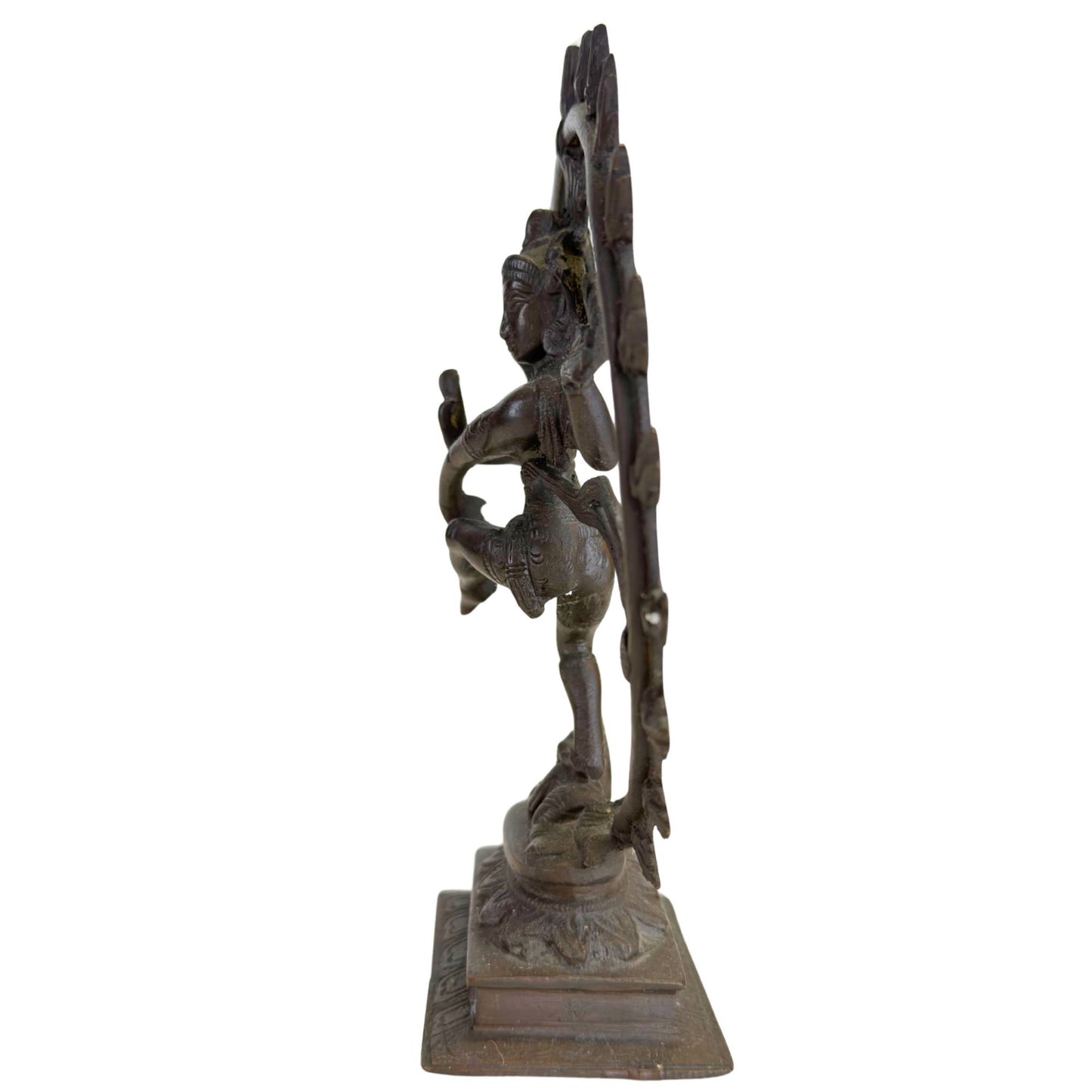 Indische Bronzestatue von Shiva Nataraja mit spiritueller Symbolik und kraftvoller Ausstrahlung