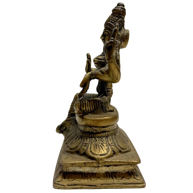 Indische Bronzestatue der hinduistischen Göttin Lakshmi